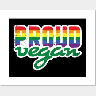 Lgbt Pride Proud Vegan Lesbian Gay Pride Posters and Art